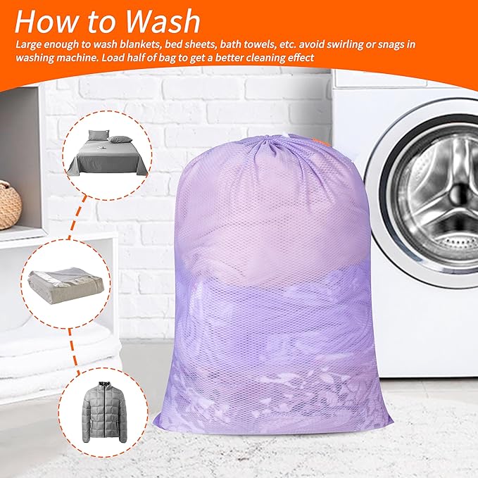 Polecasa Heavy Duty Large Mesh Laundry Bags