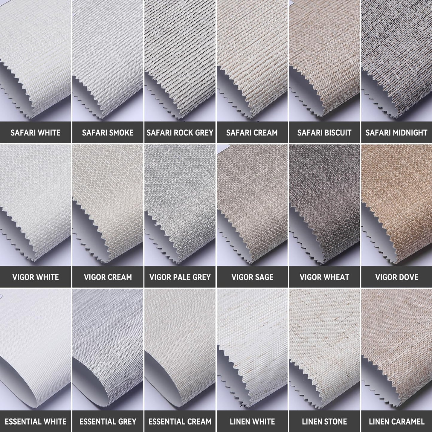 SmartWings Motorized Smart Blinds with Remote, Custom Automatic 100% Blackout Roller Shade Compatible with Alexa/Homekit/Google, Electric Smart Blinds for Indoor Windows, Multi-Color Samples