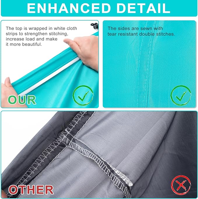 2 Pack XL Travel Laundry Bag, Machine Washable Dirty Clothes Organizer