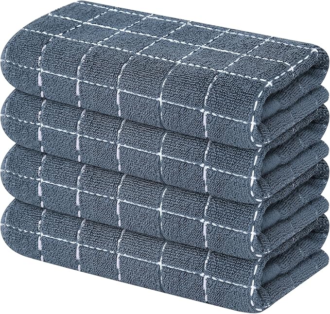 Mordimy 100% Cotton Terry Cloth Kitchen Towels, Super Soft and Absorbent Dish