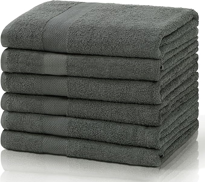 Simpli-Magic Cotton Bath Towels, 6 Pack