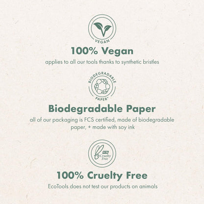 EcoTools Dry Body Brush, Cruelty-Free Bristles Exfoliate & Smooth Skin, Dry Brushing Removes Flaky Skin, May Help Improve Circulation & Tone, Eco-Friendly Skincare Tool, Vegan & Cruelty-Free, 1 Count