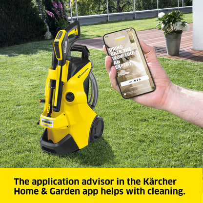 Kärcher K 4 Power Control Flex Car & Home Pressure Washer, Pressure: max. 130 bar, Flow Rate: 420 l/h, Area: 30 m²/h, Water Filter, Weight: 11.5 kg, Dirt Blaster, Spray Lance, incl. Home Kit & Car Kit