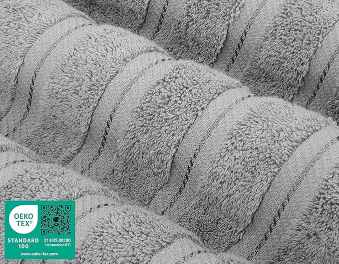 American Soft Linen Luxury 6 Piece Towel Set, 2 Bath Towels 2 Hand Towel 2