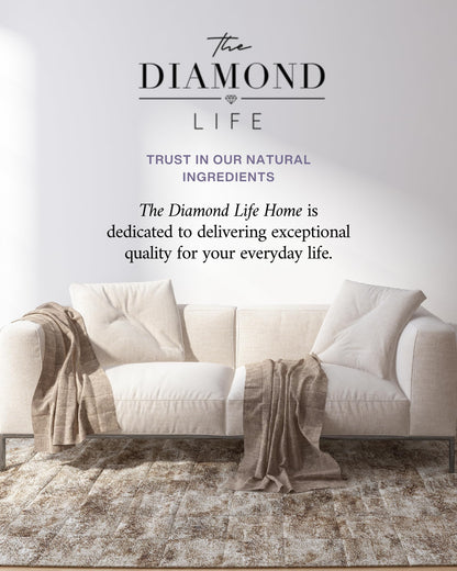 The Diamond Life Home "Noir Luxe" Eco-Friendly Carpet Powder/Upholstery Deodorizer – Black Plum, Sea Salt, and Ozone – Eliminates Odors Naturally, Cat Litter/Dog Bed Pet-Friendly, 15 oz