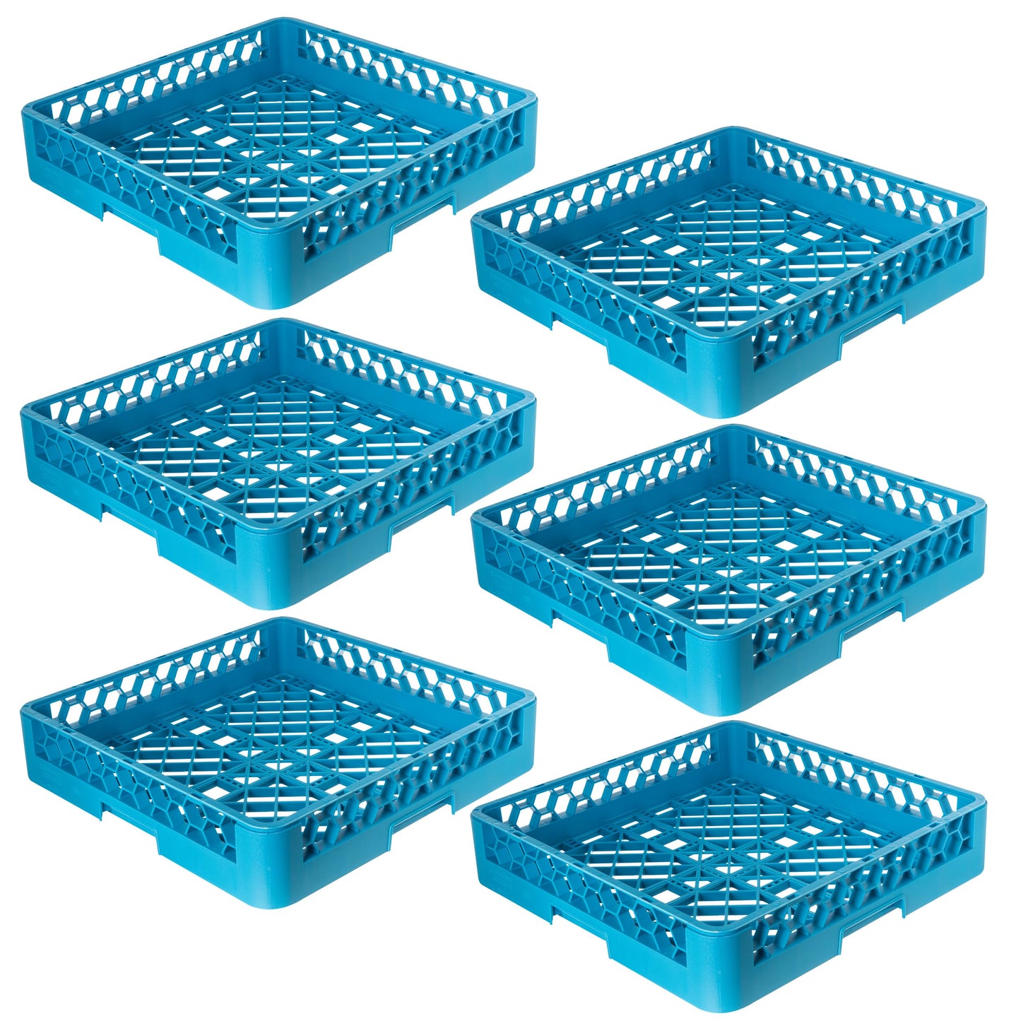 Carlisle FoodService Products RB14 OptiClean Bowl/Open Rack, Blue (Pack of 6)