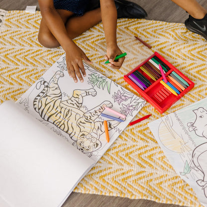 Melissa & Doug Jumbo Coloring Pad (11 x 14 inches) - Animals, 50 Pictures