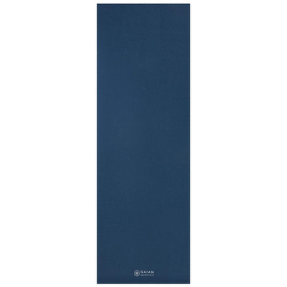 Gaiam Essentials 1/4" Thin (6mm) Yoga & Pilates, Fitness & Exercise Mat with Easy-Cinch Carrier Strap Cusion Support For Fitness and Gym Workouts