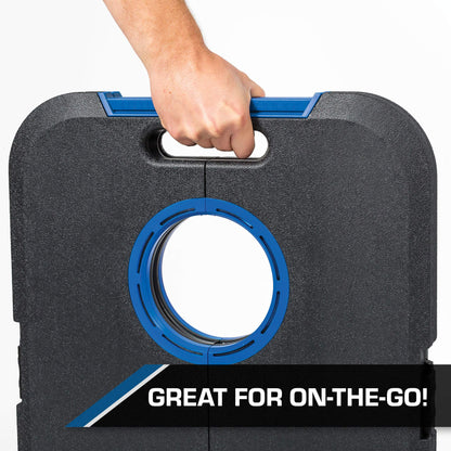 EastPoint Sports Light-Up Bean Bag Toss Outdoor Game - Cornhole-Style Team Fun for Parties Tailgates Cookouts and More Light Up Cornhole Set
