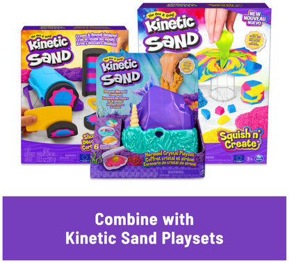 Kinetic Sand, Castle Containers 10-Colour Pack Non-Toxic Educational and Creative Sensory Play Sand Toys for Boys and Girls Aged 3+