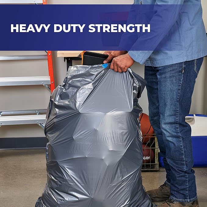 Hefty Steelsak Heavy Duty Large Trash Bags, 39 Gallon