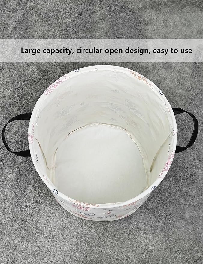 QUEENLALA Large Storage Basket, Laundry Hamper/Bathroom/Home Decor/Collapsible