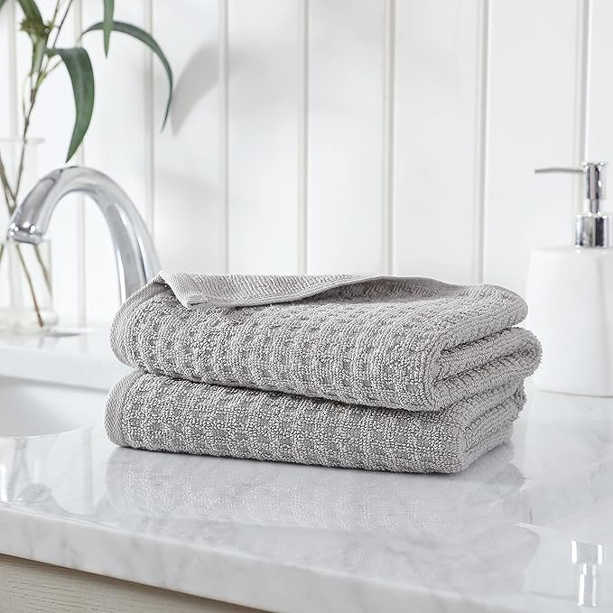 Tommy Bahama- Hand Towel Set, Highly Absorbent Cotton Bathroom Decor, Low