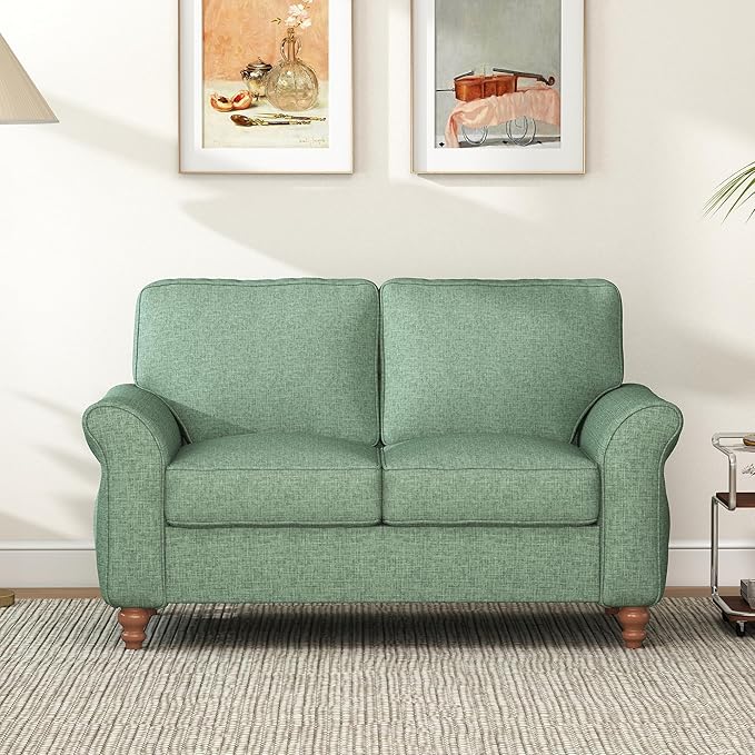 Bonzy Home 57" Loveseat Sofa, 2 Seater Comfy Love Seat Sofa
