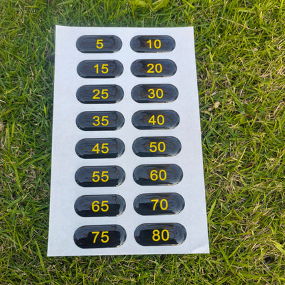 5-80 Weight Stack Stickers for Gym Machine