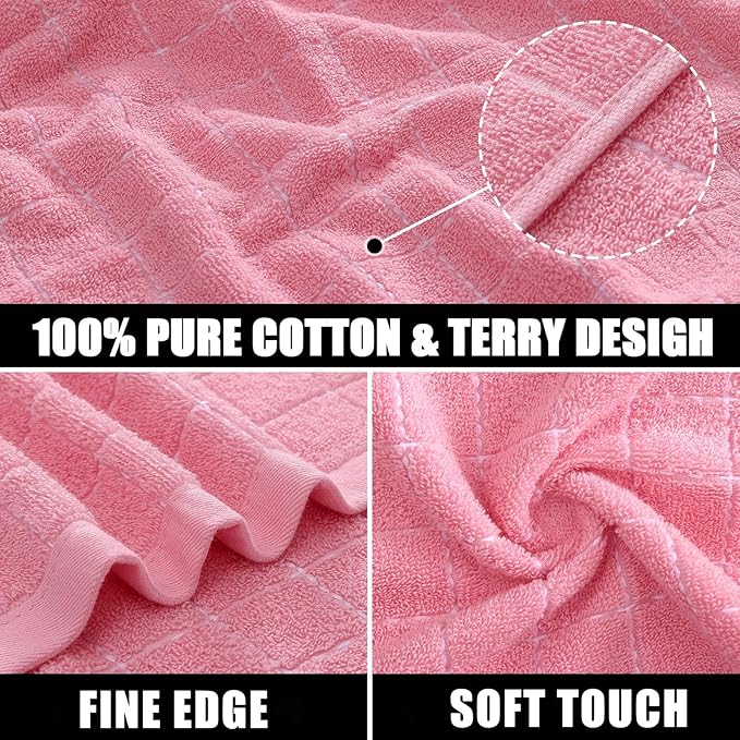 Mordimy 100% Cotton Terry Cloth Kitchen Towels, Super Soft and Absorbent Dish