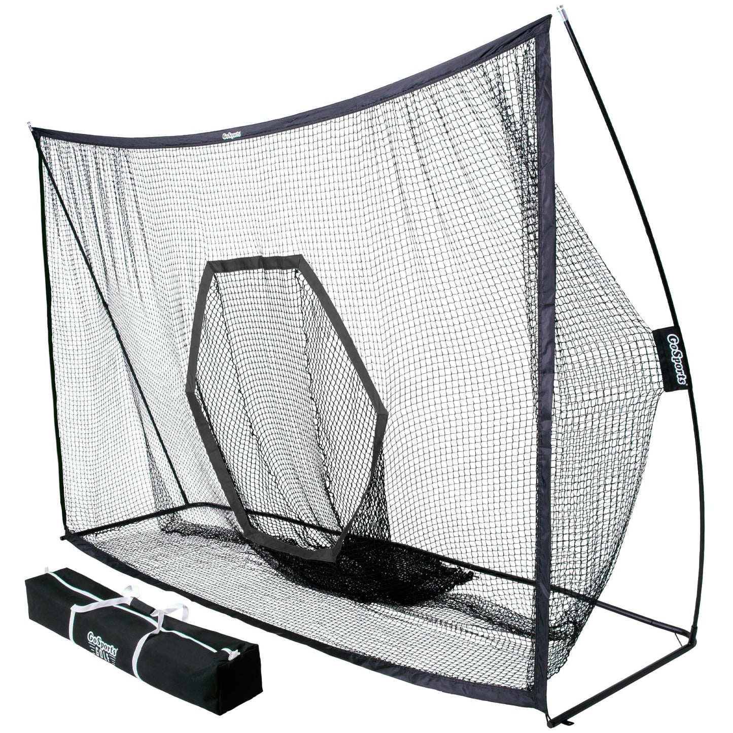 GoSports Golf Practice Hitting Net - Choose Between Huge 10 ft x 7 ft or 7 ft x 7 ft Nets - Personal Driving Range for Indoor or Outdoor Use - Designed by Golfers for Golfers