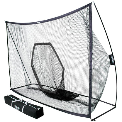 GoSports Golf Practice Hitting Net - Choose Between Huge 10 ft x 7 ft or 7 ft x 7 ft Nets - Personal Driving Range for Indoor or Outdoor Use - Designed by Golfers for Golfers