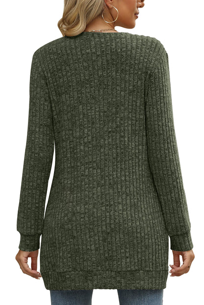 Sweaters for Women Long Sleeve Crewneck Sweatshirt Loose Casual Tunic Tops