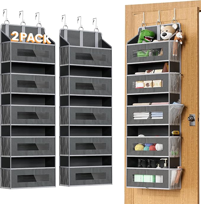 2 Packs 5-Tier Over the Door Organizer