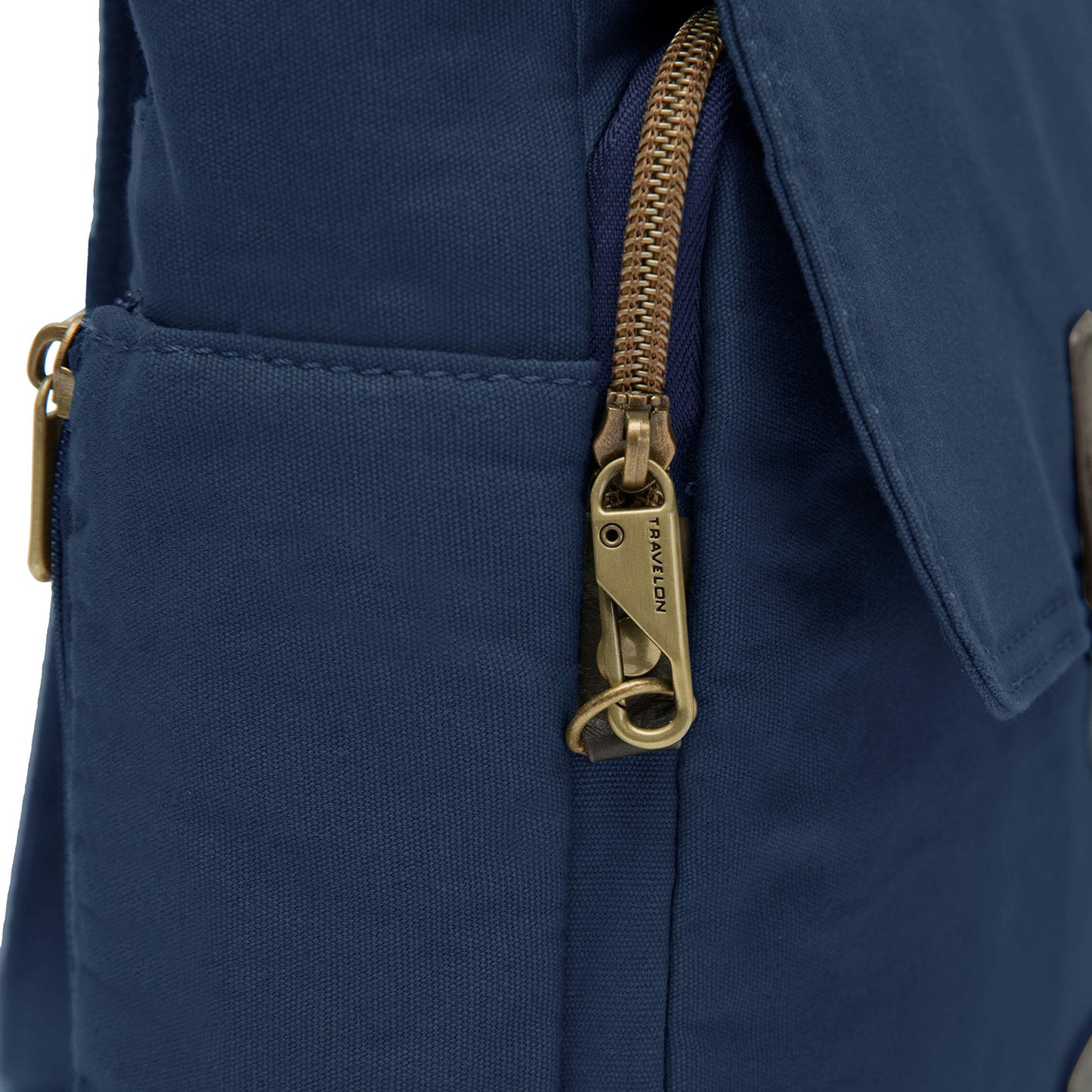 Travelon Unisex Adults Anti-theft Courier Tour Bag Tote, Navy, 11.5 X 11 X 3 US