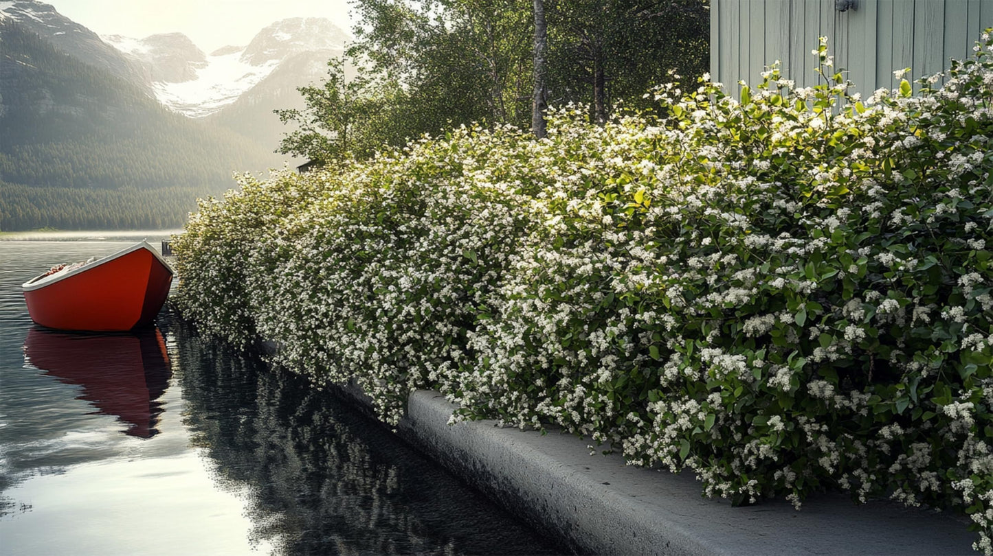 Variegated Confederate Jasmine | 1 Live 4 Inch Pot | Trachelospermum asiaticum Variegatum | Evergreen Vining Plants | Fast Growing Groundcover