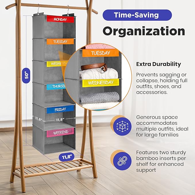 Handy Laundry Hanging Clothes Organizer
