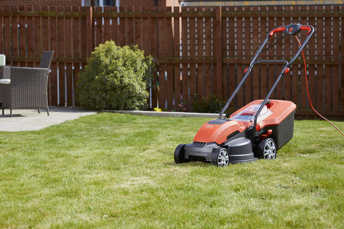 Flymo Speedi-Mo 360VC Electric Rotary Lawn Mower, 1500W, 36cm Cutting Width, 40 L Grass Box, 967663301