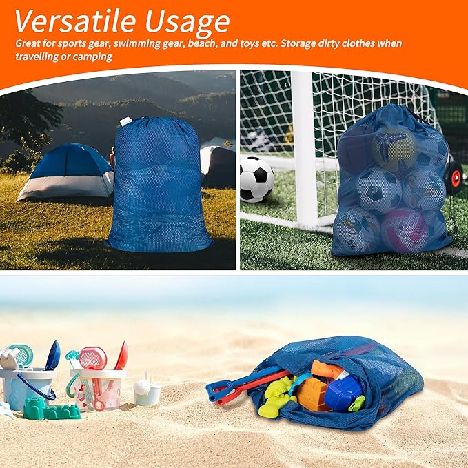 Polecasa Extra Heavy Duty Large Diamond Mesh Laundry Bags