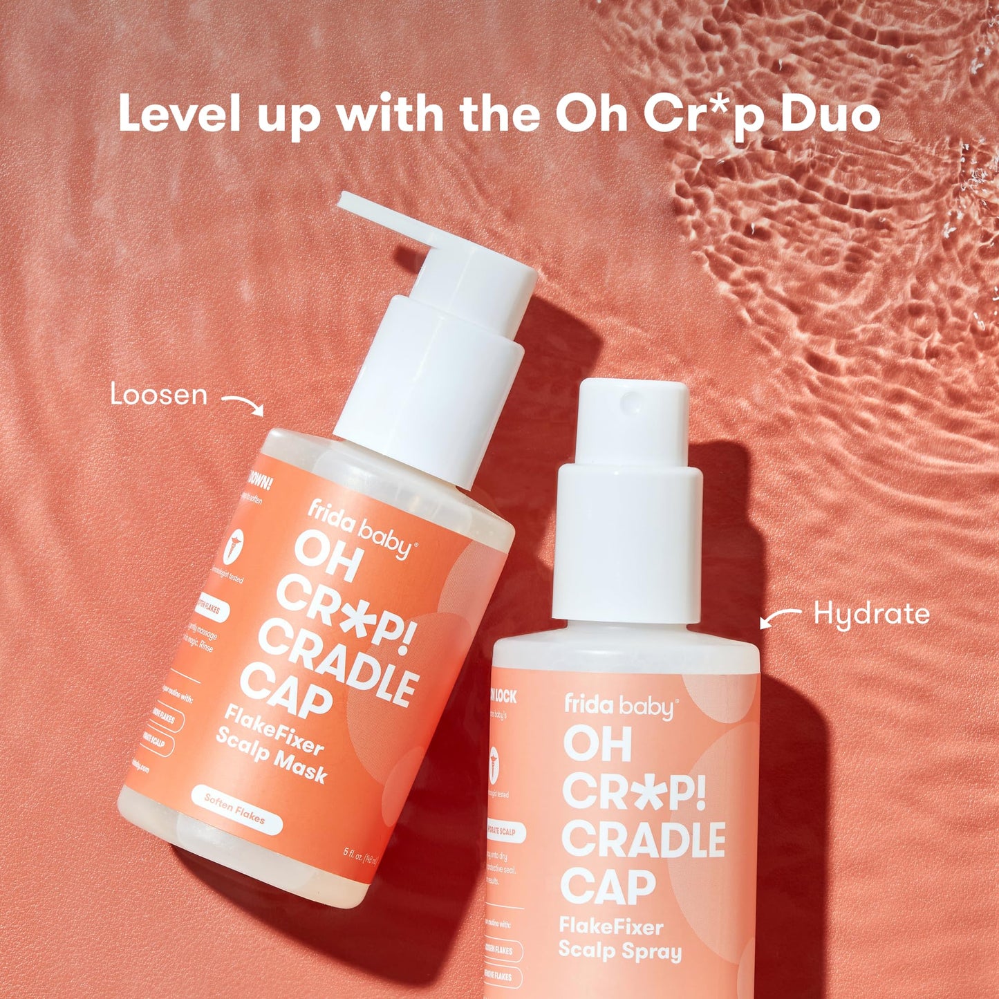 FridaBaby DermaFrida the FlakeFixer Cradle Cap Treatment System: 3-Step Cradle Cap Kit, Soothes Baby's Scalp, Prevents Dryness and Flakes, Sponge, Brush, and Comb + Storage Stand