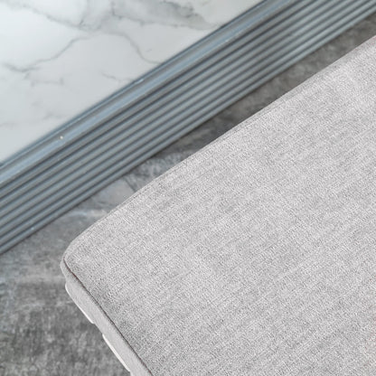 Loveboat Washable Bench Cushion, Non-Slip Bench Pad for Shoe Storage, Window, Piano, Dining 36"x14"x2" Light Grey