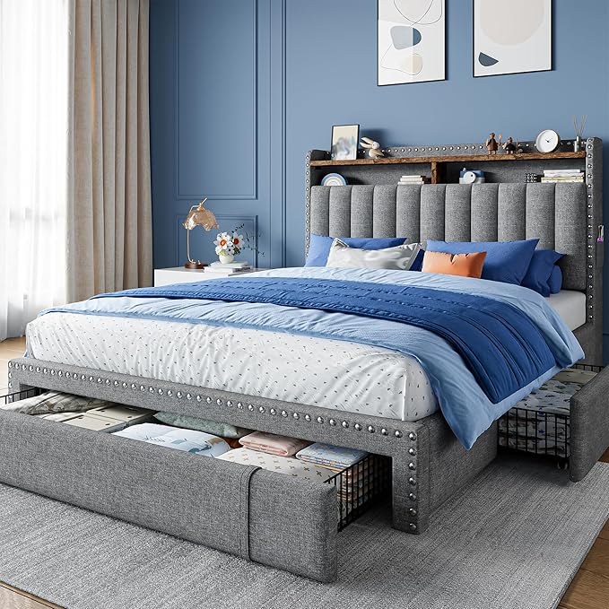 EnHomee Full Size Bed Frame