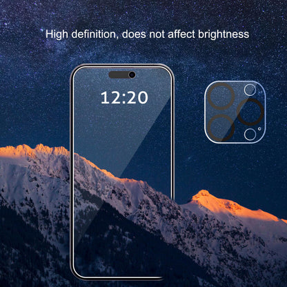 Ailun 2Pack Privacy Screen Protector Compatible for iPhone 14 Pro Max [6.7 inch] + 2 Pack Camera Lens Protector, Anti Spy Private Tempered Glass Film, Case Friendly, [9H Hardness] - HD