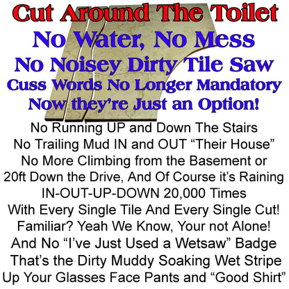 Tile Cutters for Ceramic Tiles Kit 4 Left Handed Tile Drills Hole Saw for Pipes Saw Blade for Notches Grinder Tile Saw Cutting Out Sockets Tile File for Trimming Edges Grout Rake for Cleaning Grout