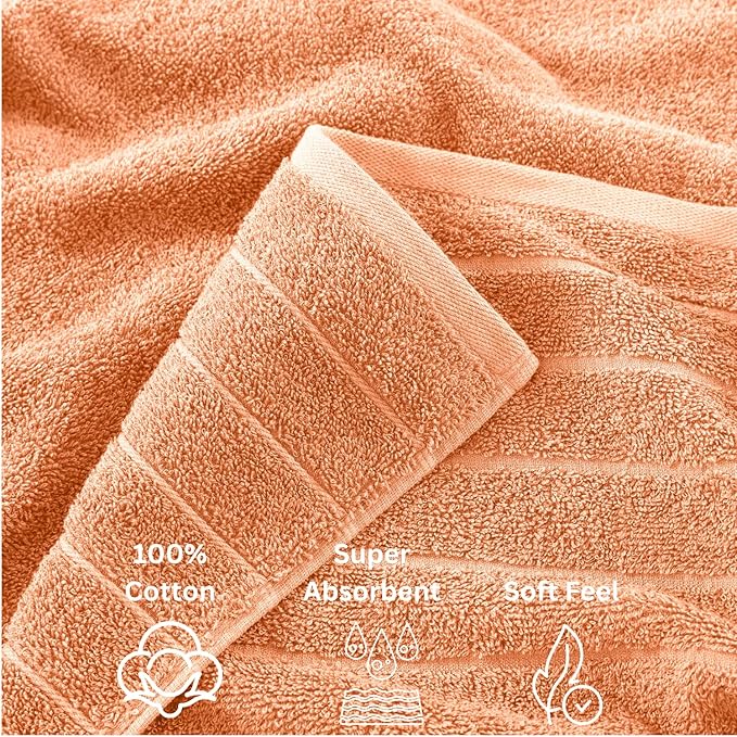 Casa Platino 100% Cotton Bathroom Towel Set