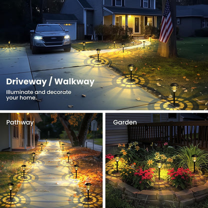 SOLPEX Solar Lights for Outside, Solar Outdoor Pathway Garden Lights Waterproof, Solar Powered Landscape Lighting for Yard, Garden, Pathway, Patio, Porch, Walkway, Driveway, 8 Pack(Warm White)