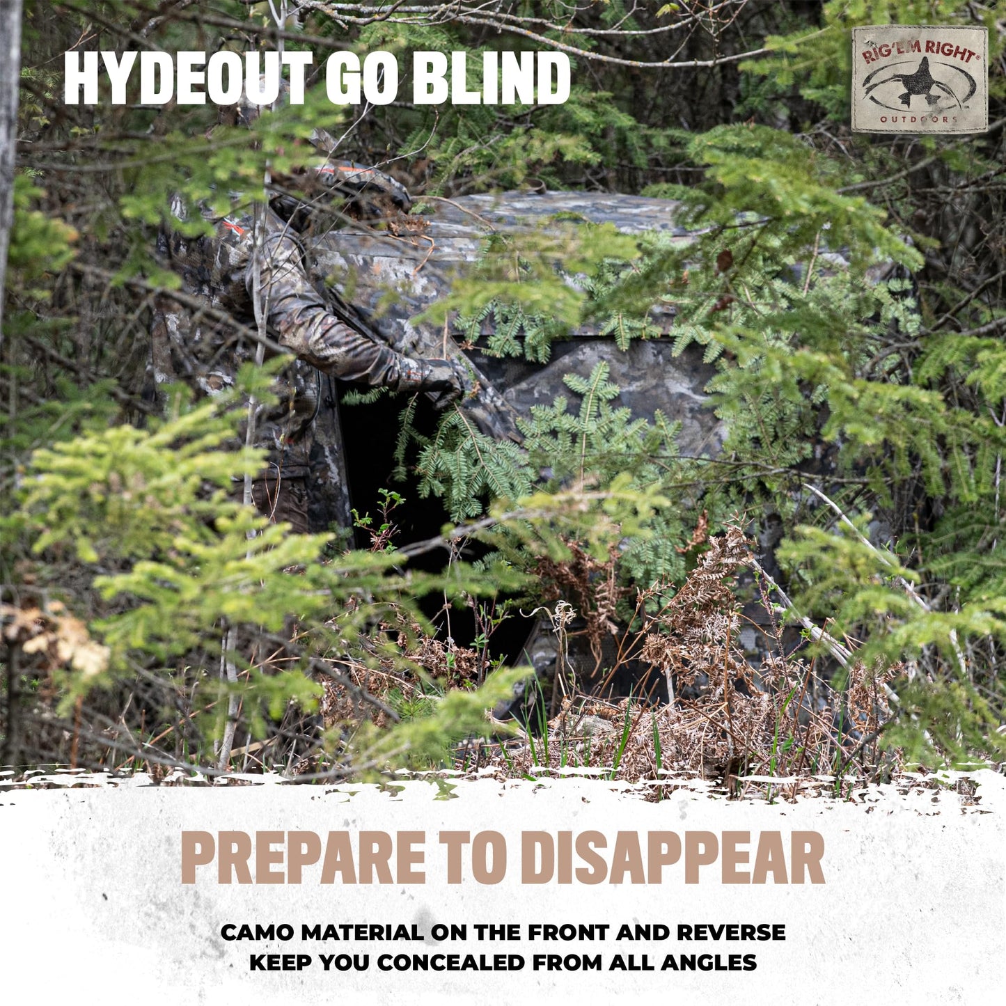 Rig'Em Right Hydeout Go Blind, Gore Optifade Timber (075-T)