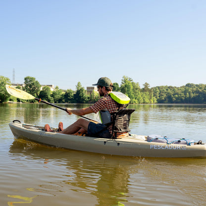 perception Pescador Pro 10 | Sit on Top Fishing Kayak with Adjustable Lawn Chair Seat | Large Front and Rear Storage | 10' 6" | Dapper