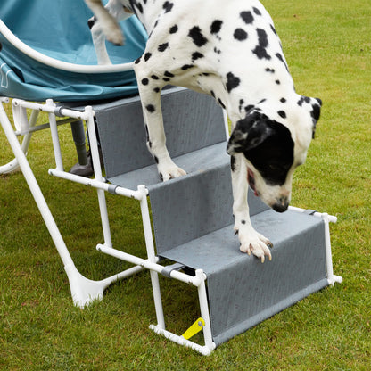 Steper Big Dog Bath Tub with Stairs Elevated Portable Foldable Wash Station with Steps for Bathing Shower and Grooming Indoor Outdoor for Medium to Large Size Dogs (Large 2022 Version)
