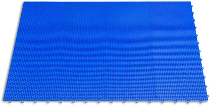 Big Floors DuraGrid Deck Tiles, Interlocking Outdoor Tiles for Patio, Self-Draining, UV-Resistant, Water-Resistant Modular Flooring, Easy Install, 40 Pack, Evergreen
