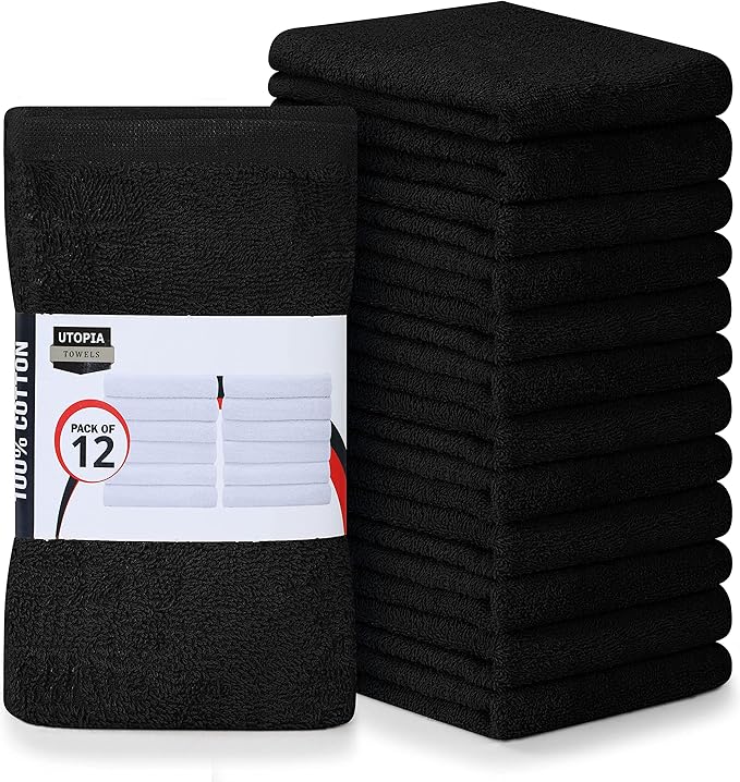 Utopia Towels Kitchen Bar Mops, 16 by 19 Inches, 100% Cotton Super Absorbent