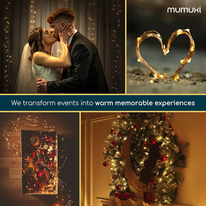 MUMUXI 12 Pack 7.2ft Fairy Lights Battery Operated String Lights, 20 Mini LEDs for Centerpiece Table Decorations, Wedding Party Bedroom Mason Jar Christmas Decor, Warm White