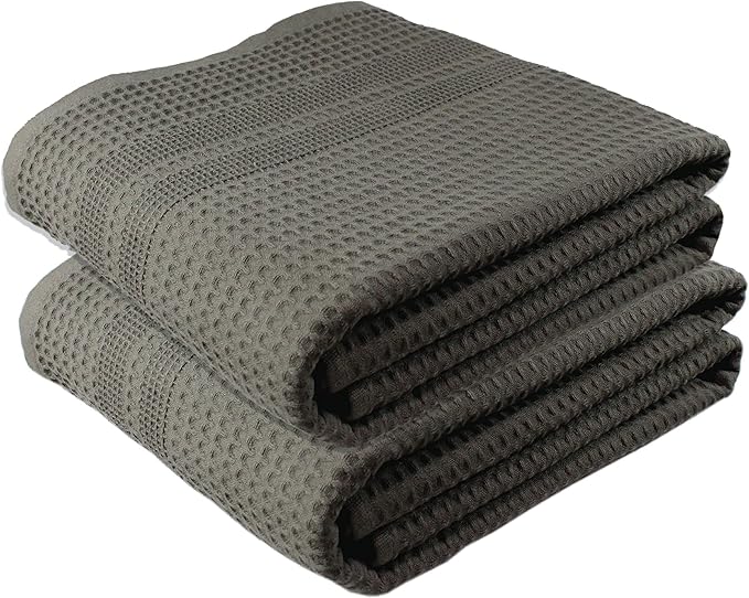 GILDEN TREE Waffle Bath Sheet Large Bath Towels Quick Dry Thin Body Towels