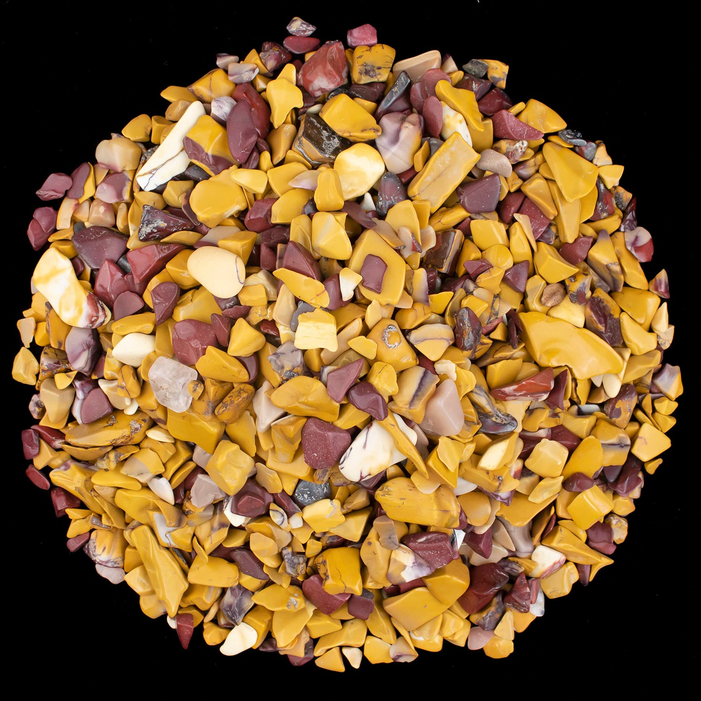 Crocon 1/2 LB Crushed Mookaite Jesper Chips Bulk Stones 1100+ Carats Natural Quartz Pieces Irregular Shape Gemstones House Warming Gifts New Home & Chakra Healing Crystals Home Dcor Gifts for Women