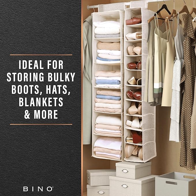 BINO 6-Shelf Sweater Closet Organizer