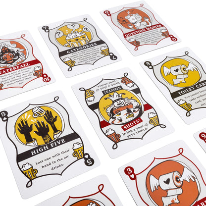 Ring of Fire Cards - The Drinking Game with All the Rules Illustrated on the Cards - Great For Students, Stag and Hen Parties and Pre-drinks