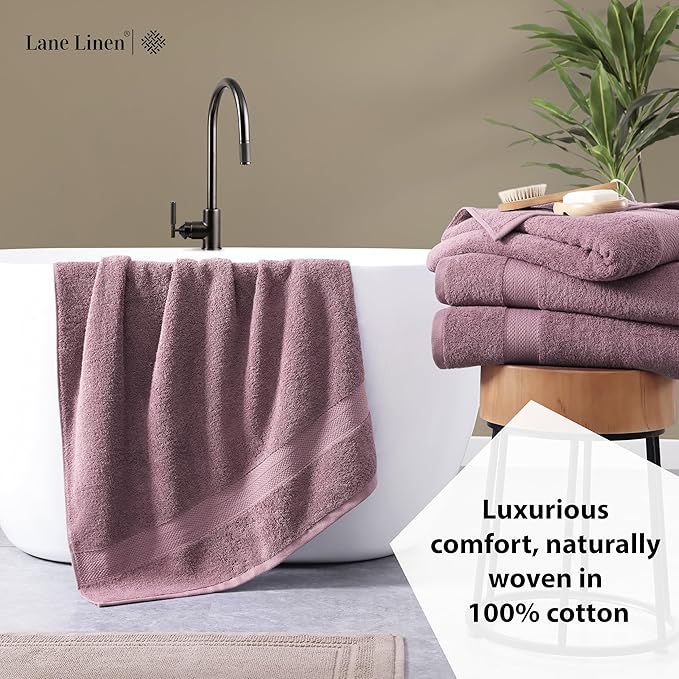 LANE LINEN Premium Bath Towels Set of 4
