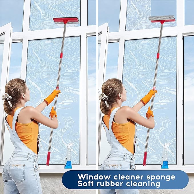 DSV Standard Window Squeegee, 2-in-1 Window Cleaner