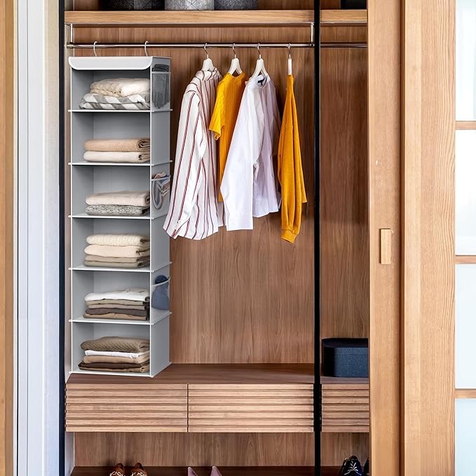 Simple Houseware 6 Shelf Hanging Closet Organizer