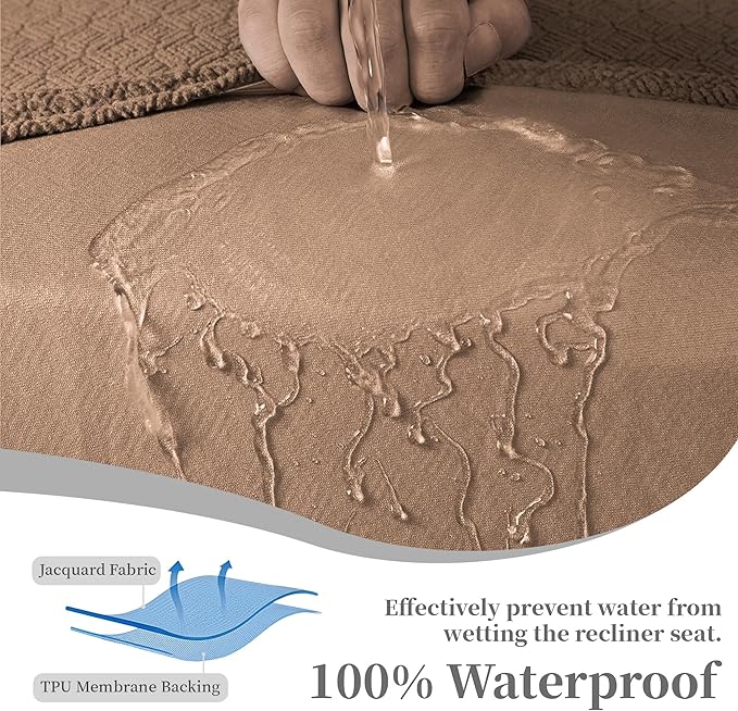 100% Waterproof Sectional Recliner Couch Covers
